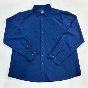 Apt. 9 slim performance untucked-fit button down long sleeve shirt.